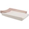 Lot de 2 housses de matelas à langer en éponge Wild Rose-Ivory (50 x 70 cm) Jollein Produit 1