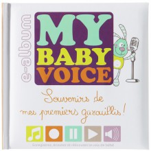  Album enregistreur souvenir My baby voice blanc   par Domiva