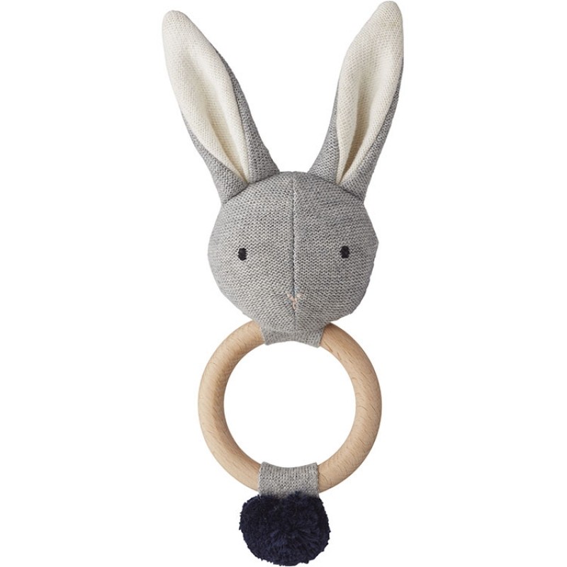 Hochet peluche Aria lapin gris Liewood
