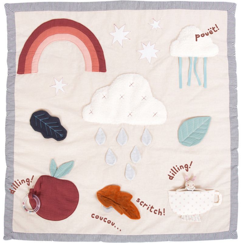 Tapis d'éveil Après la pluie (100 x 100 cm) Moulin Roty
