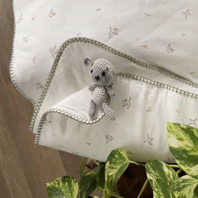 Couverture matelassée l'Envolée Cyprès (75 x 100 cm)