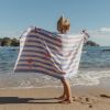 Serviette de plage Dreamy Purple Stripe (60 x 120 cm) Little Dutch Ambiance 1