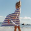 Serviette de plage Dreamy Purple Stripe (60 x 120 cm) Little Dutch Ambiance 4