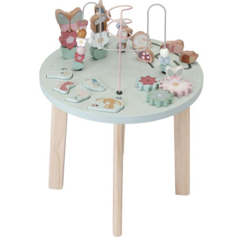 Table d'activités en bois Flowers & Butterflies Little Dutch