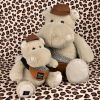 Peluche Hippopotame HELLO BROOK beige (20 cm) Histoire d'Ours Ambiance 5