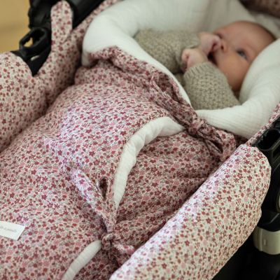 Nid d'ange et couverture Cherry Fleurs