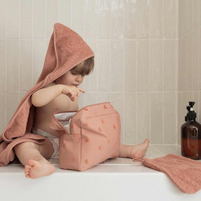 Set de bain Mini nous Terracotta (70 x 70 cm) Trois Kilos Sept Ambiance 2