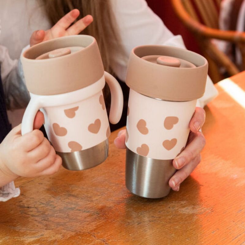 Coffret duo 2 tasses parent enfant Click & Drink Mini & Me BigLove Béaba Ambiance 2