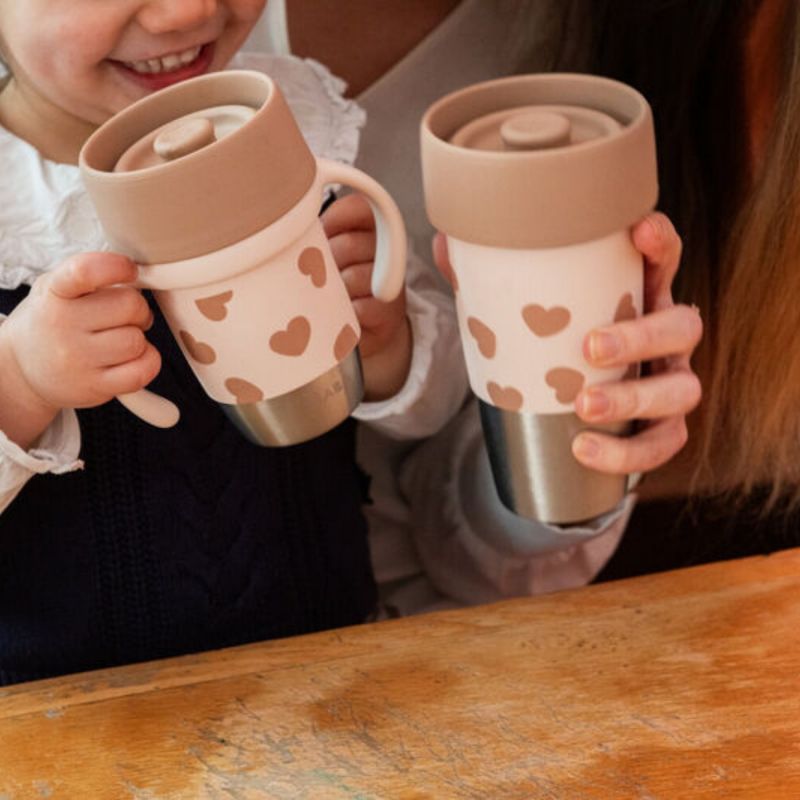 Coffret duo 2 tasses parent enfant Click & Drink Mini & Me BigLove Béaba Ambiance 6