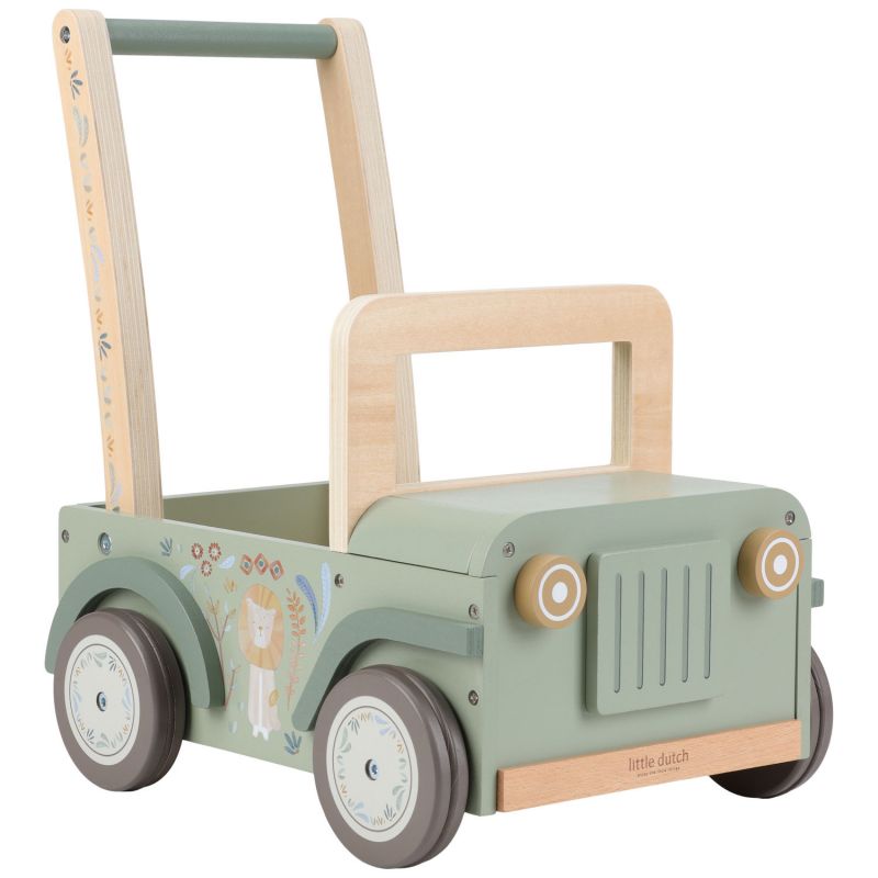 Chariot Voiture de Safari en bois Vert Little Dutch Produit 1
