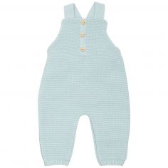 Salopette en maille Sauge (1-3 mois) - Trois Kilos Sept
