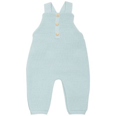 Salopette en maille Sauge (1-3 mois) Trois Kilos Sept
