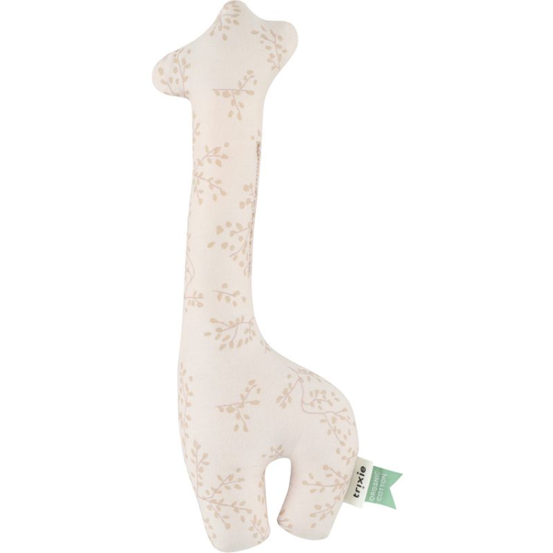 Hochet girafe en coton bio Bright Bloom (26 cm) Trixie