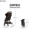Poussette Ultra Compacte Orfeo 2026 châssis Taupe Chocolate Brown Cybex Produit 4