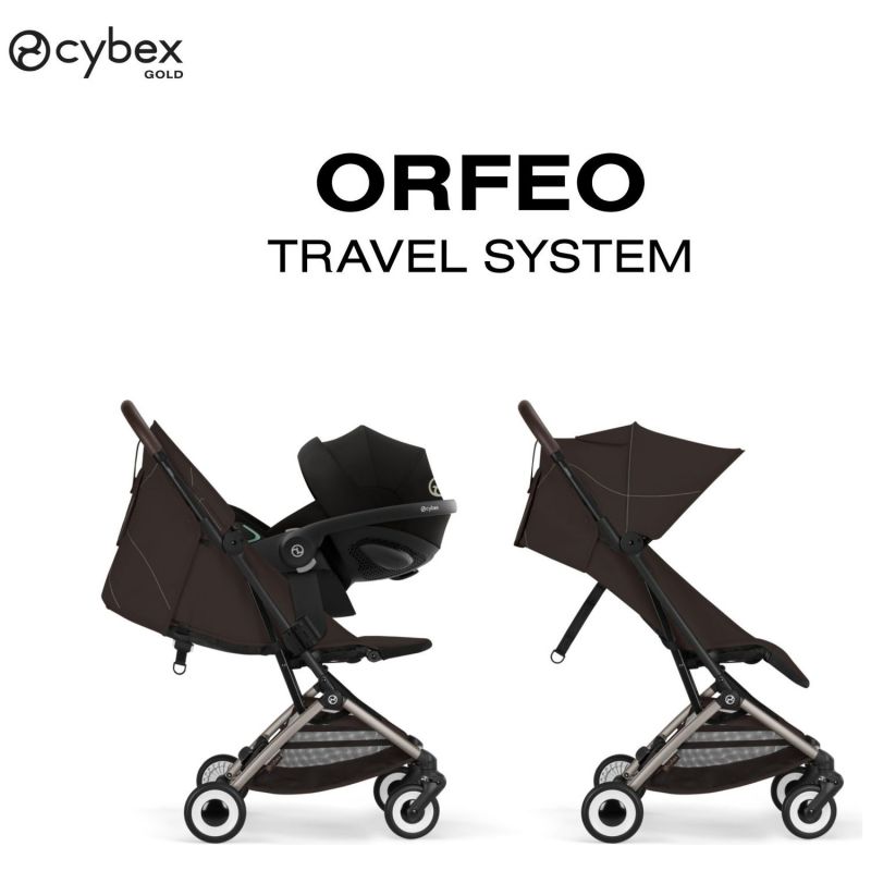 Poussette Ultra Compacte Orfeo 2026 châssis Taupe Chocolate Brown Cybex Produit 5