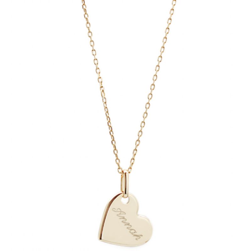 Collier maman Kids coeur personnalisable (plaqué or) Petits trésors