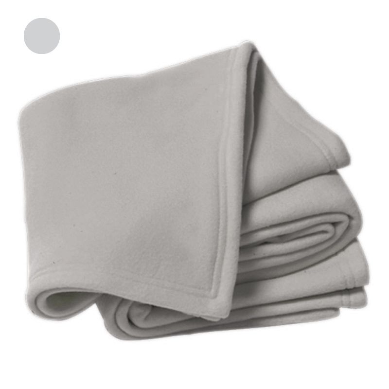 Couverture polaire grise Doux Nid (70 x 80 cm)  Domiva