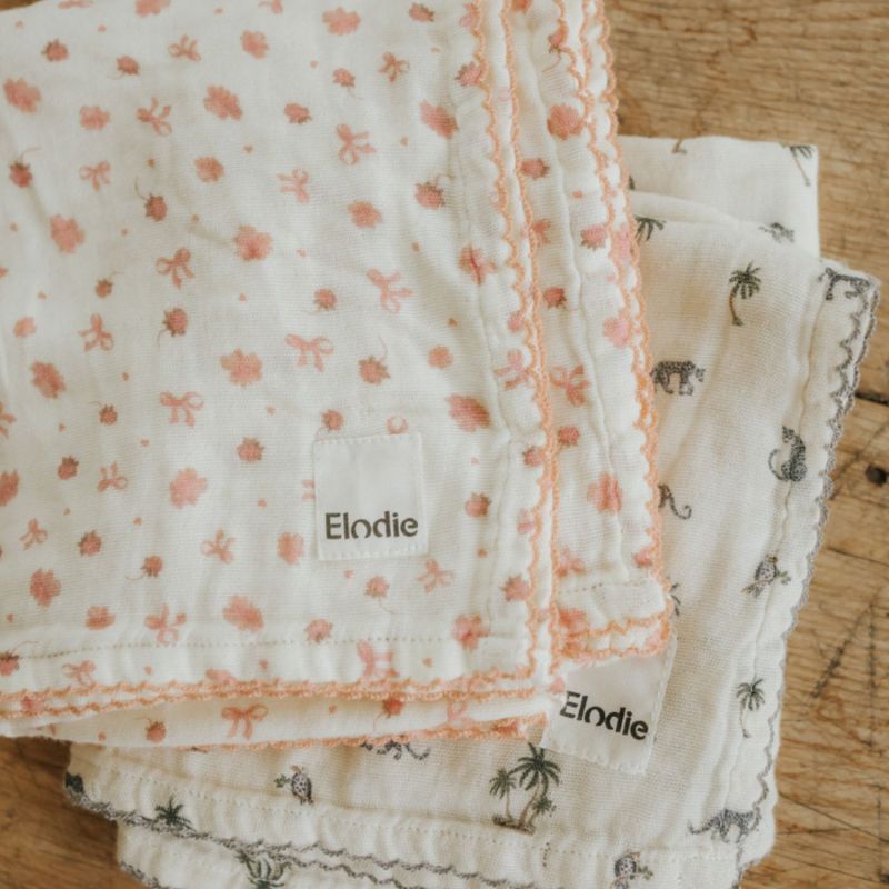 Couverture Bambou Petit River Rose (80 x 80 cm) Elodie Details Ambiance 7