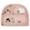 Assiette à compartiments ventouse Tiny farm Rose Done by Deer Produit 2