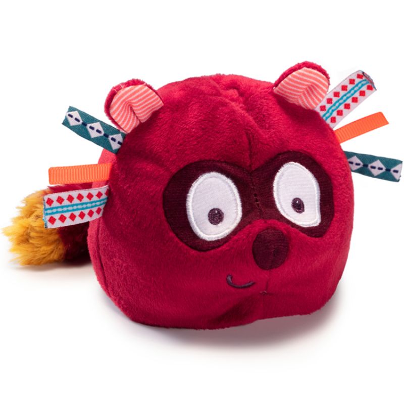 Hochet peluche réversible Georges le lémurien (10 cm) Lilliputiens