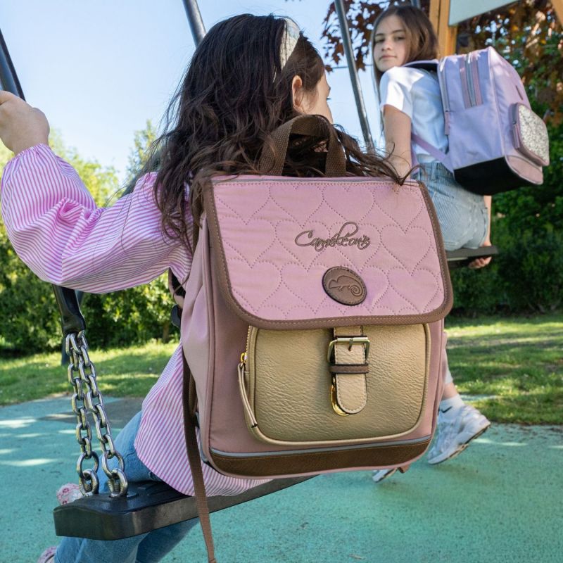 Sac à dos maternelle Cozy Heart (30 cm) Caméléon Ambiance 2