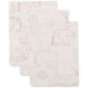 Lot de 3 gants de toilette en gaze de coton Elephant Tales Jollein Produit 1