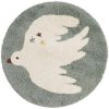 Tapis rond Bohemian Bird Aqua (120 cm) Nattiot Produit 1