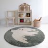 Tapis rond Bohemian Bird Aqua (120 cm) Nattiot Ambiance 7