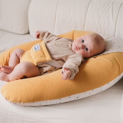 Coussin de grossesse Multirelax éponge jaune pois