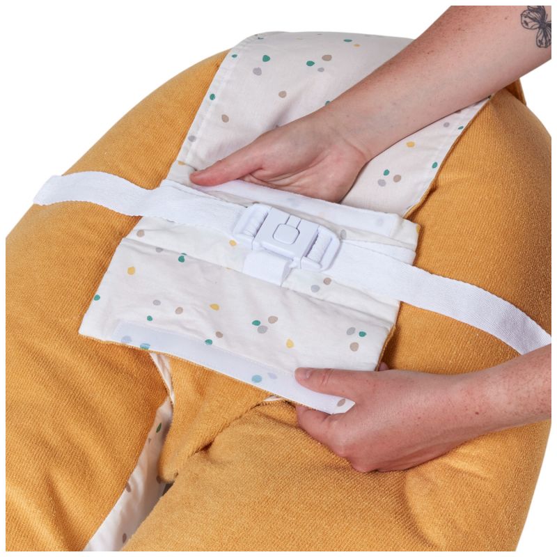 Coussin de grossesse Multirelax éponge jaune pois Tinéo Produit 6