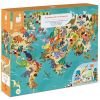 Puzzle éducatif géant Les dinosaures (200 pièces) - Reconditionné  par Janod 