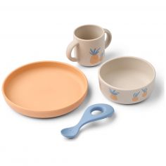 Coffret repas en silicone Vivi Pineapple Sandy (4 pièces) - Liewood