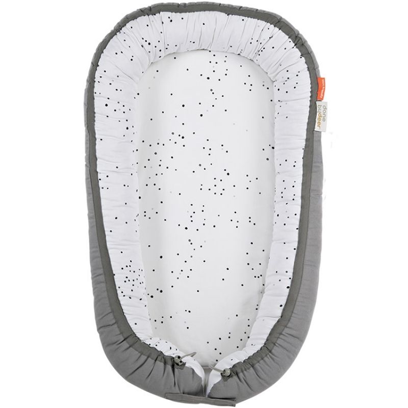 Réducteur de lit Dreamy Dots blanc et gris Done by Deer
