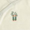 Pyjama chaud rayures vertes Botanica (3 mois)  par Sauthon