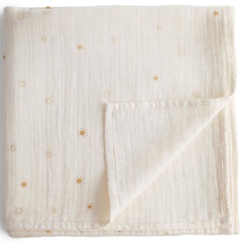 Maxi lange en coton bio Sun (120 x 120 cm) Mushie