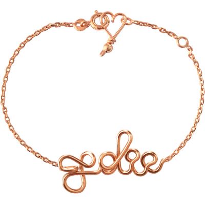 Bracelet chaîne Jolie goldfilled rose