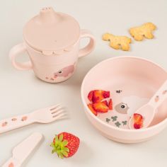 Tasse d'apprentissage Foodie Tiny farm Rose