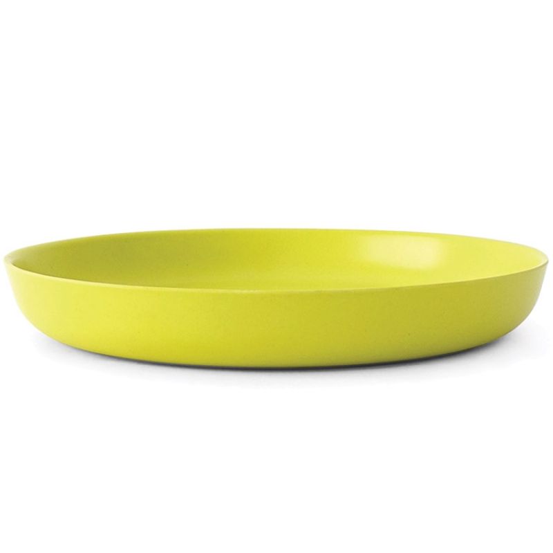 Assiette en bambou Bambino vert citron (18 cm) EKOBO