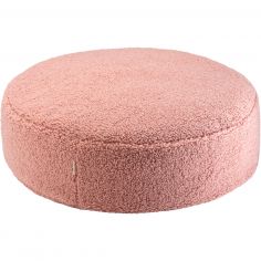 Pouf Ottoman Guava Pink molletonné - Wigiwama
