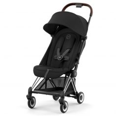 Poussette ultra-compacte COYA châssis Chrome Sepia Black - Cybex