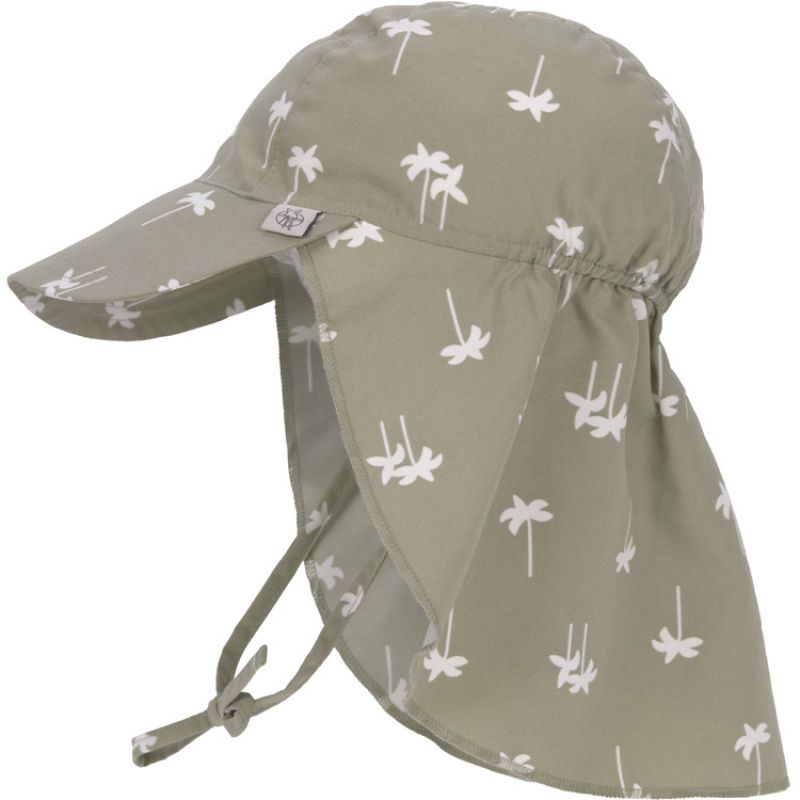 Casquette protège nuque Palmiers olive (3-6 mois) Lässig