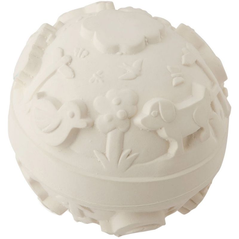 Balle monde latex d'hévéa blanche Oli & Carol