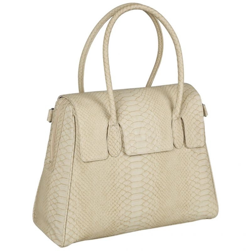 Sac à langer Tender Brief imitation reptile beige Lässig