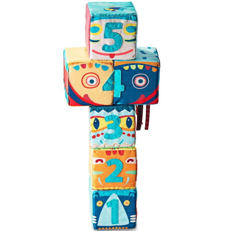 Set de 6 cubes totem Lilliputiens
