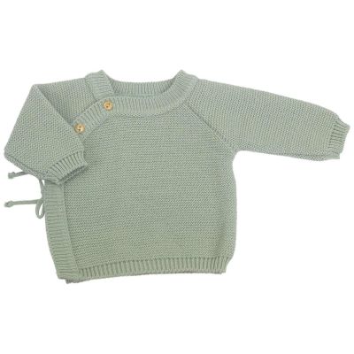 Brassière en maille Vert Olive (0-1 mois) Trois Kilos Sept