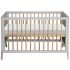 Pack duo lit bébé évolutif et côtés de lit Marelia gris lune (60 x 120 cm) - Théo
