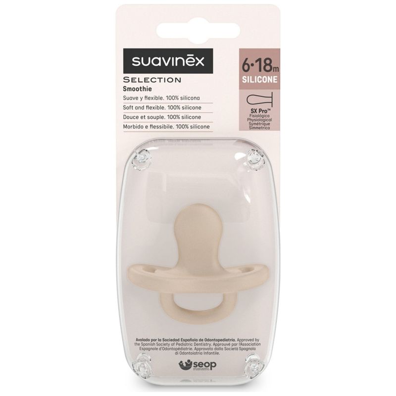 Sucette réversible SXPro Colour Essence Beige (6-18 mois) Suavinex Packaging 5