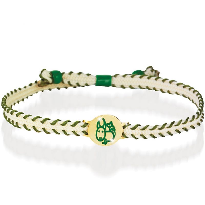 Bracelet cordon Primegioie Zodiaque Capricorne (or jaune 375°) leBebé
