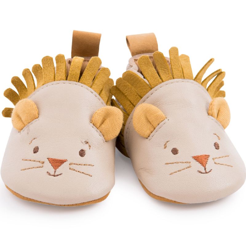 Chaussons en cuir Sous mon baobab (0-6 mois) Moulin Roty