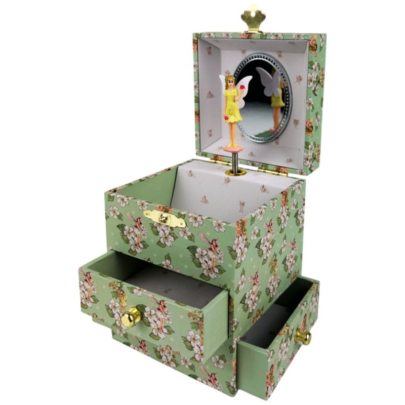 Boîte à bijoux musicale phosphorescente Flower Fairies Trousselier Produit ouvert 2